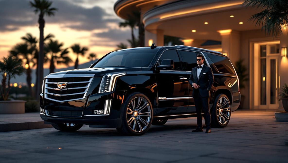black car service San Diego illustration