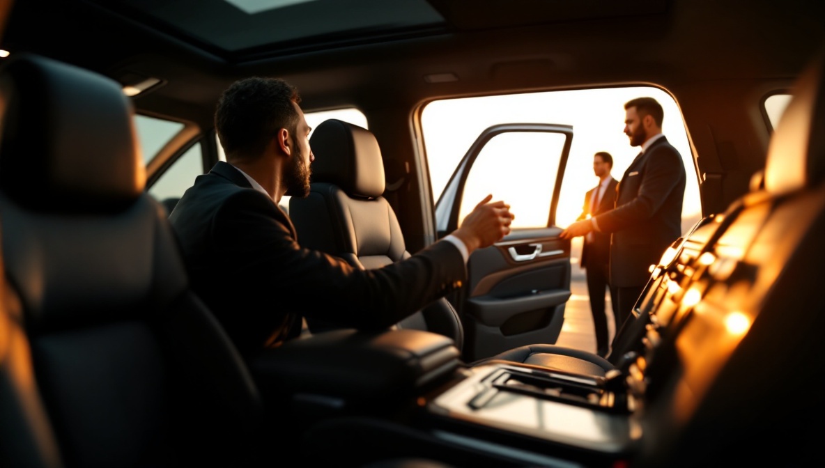 black car service San Diego illustration