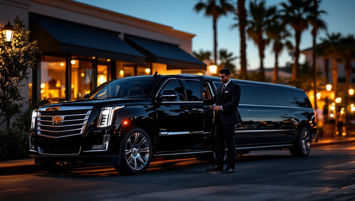 black car service San Diego illustration
