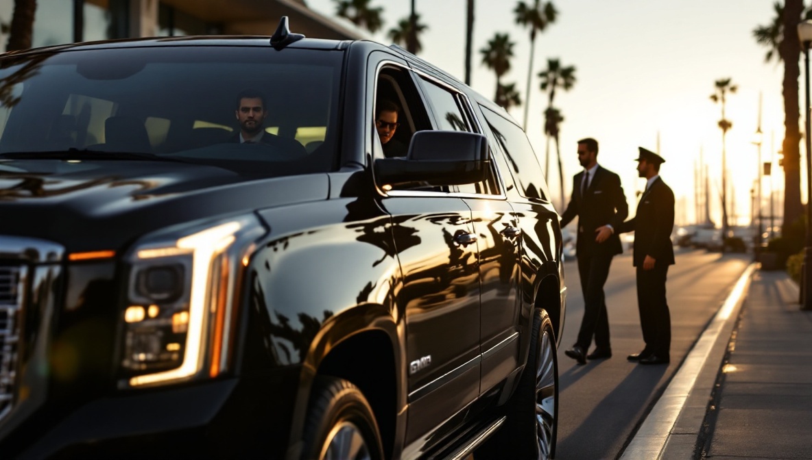corporate car service san diego illustration