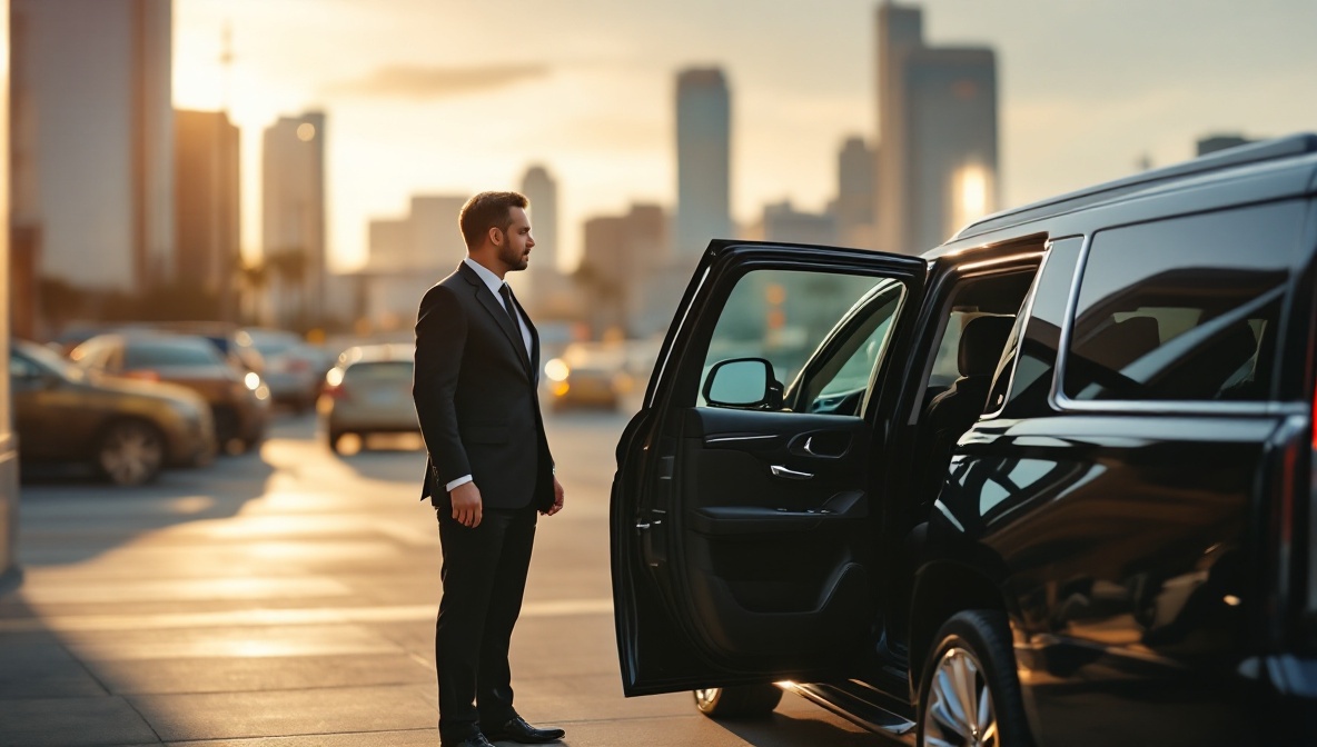 corporate car service san diego illustration
