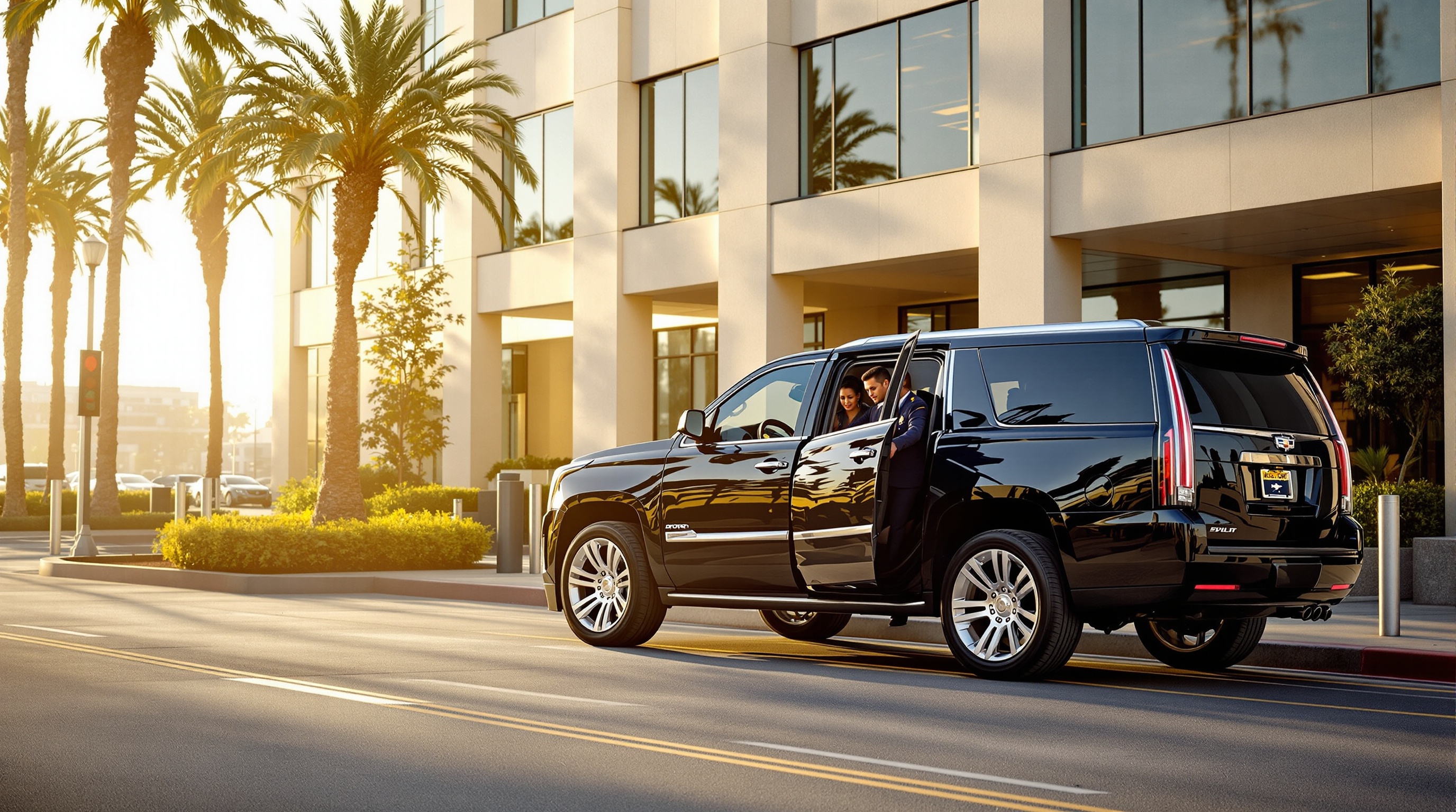 black car service san diego illustration