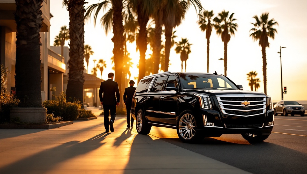 black car service san diego illustration