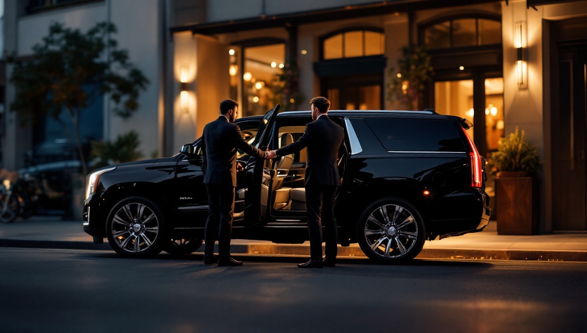 black car service san diego illustration