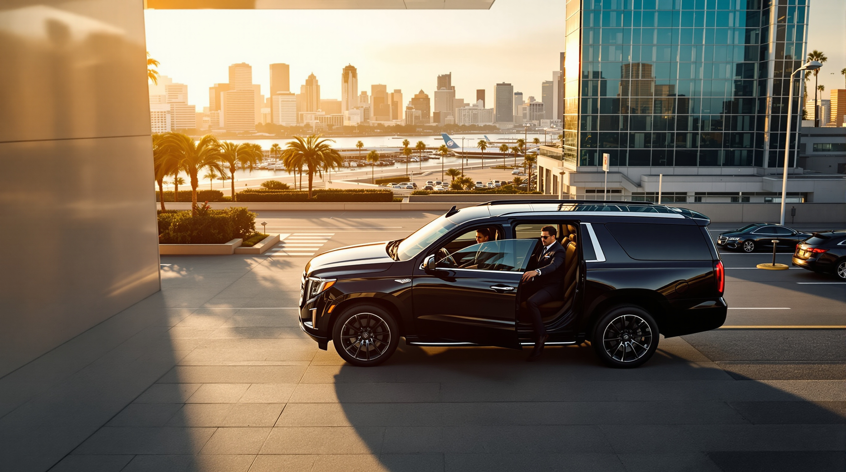 san diego executive roadshow chauffeur service illustration