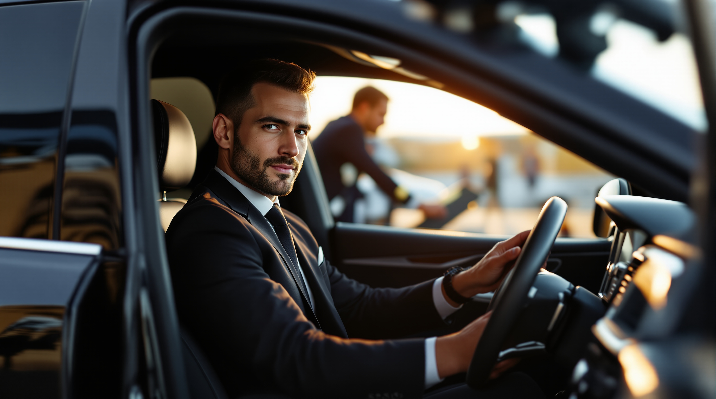 del mar racetrack chauffeur service illustration