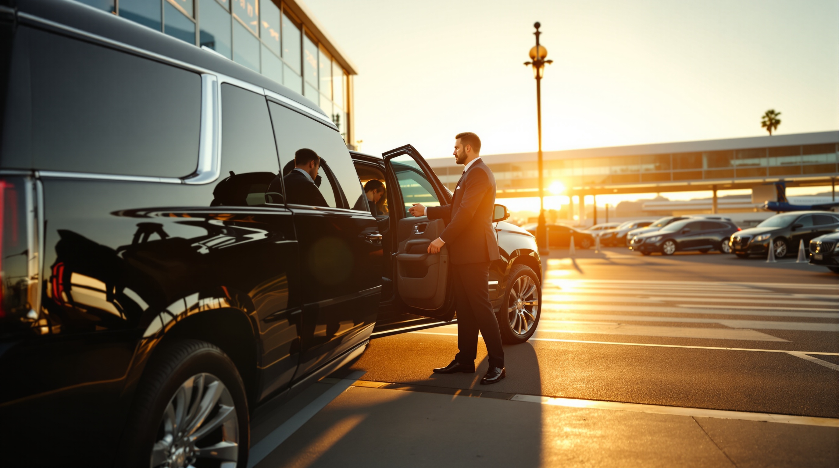 black car service San Diego illustration