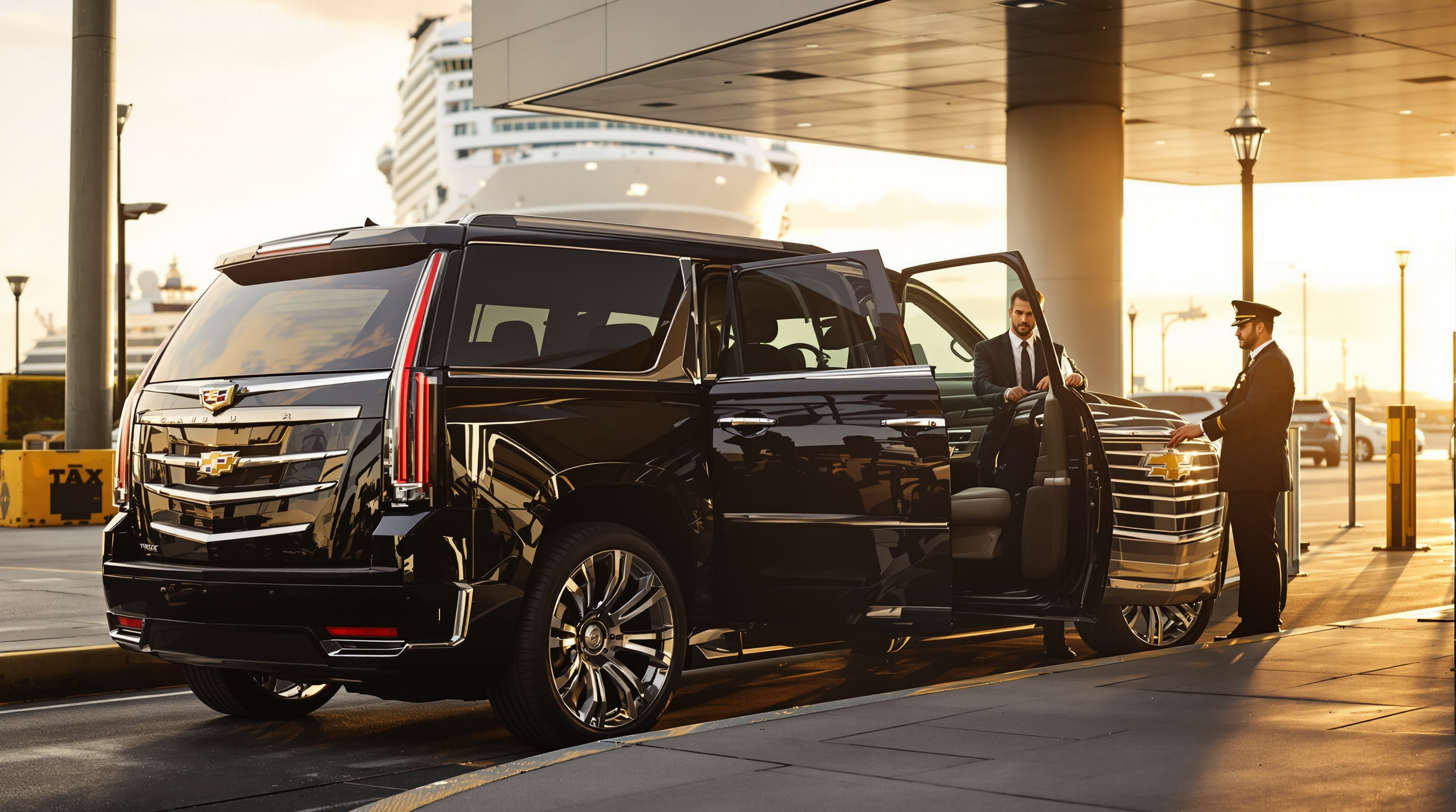san diego cruise terminal chauffeur service illustration