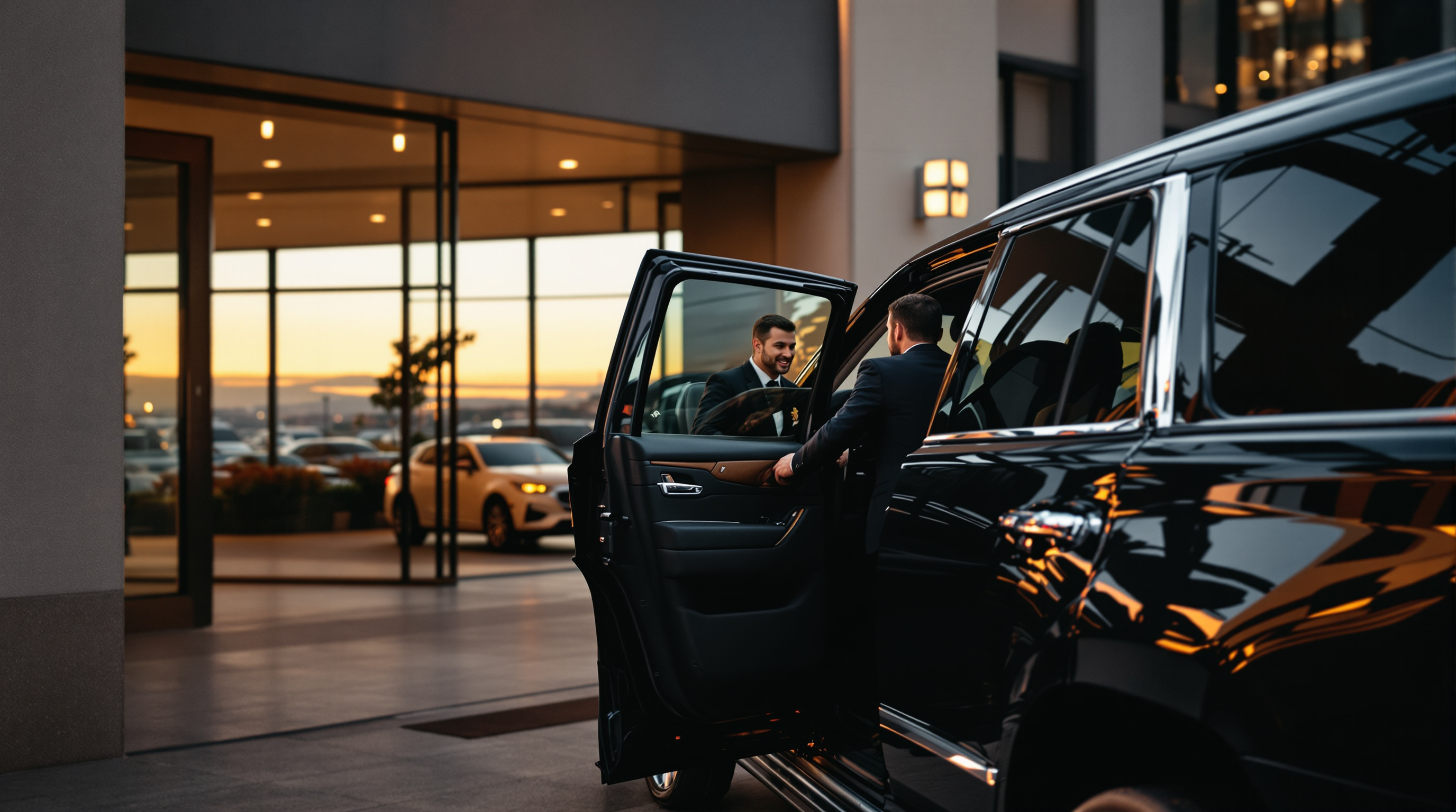 black car service san diego illustration