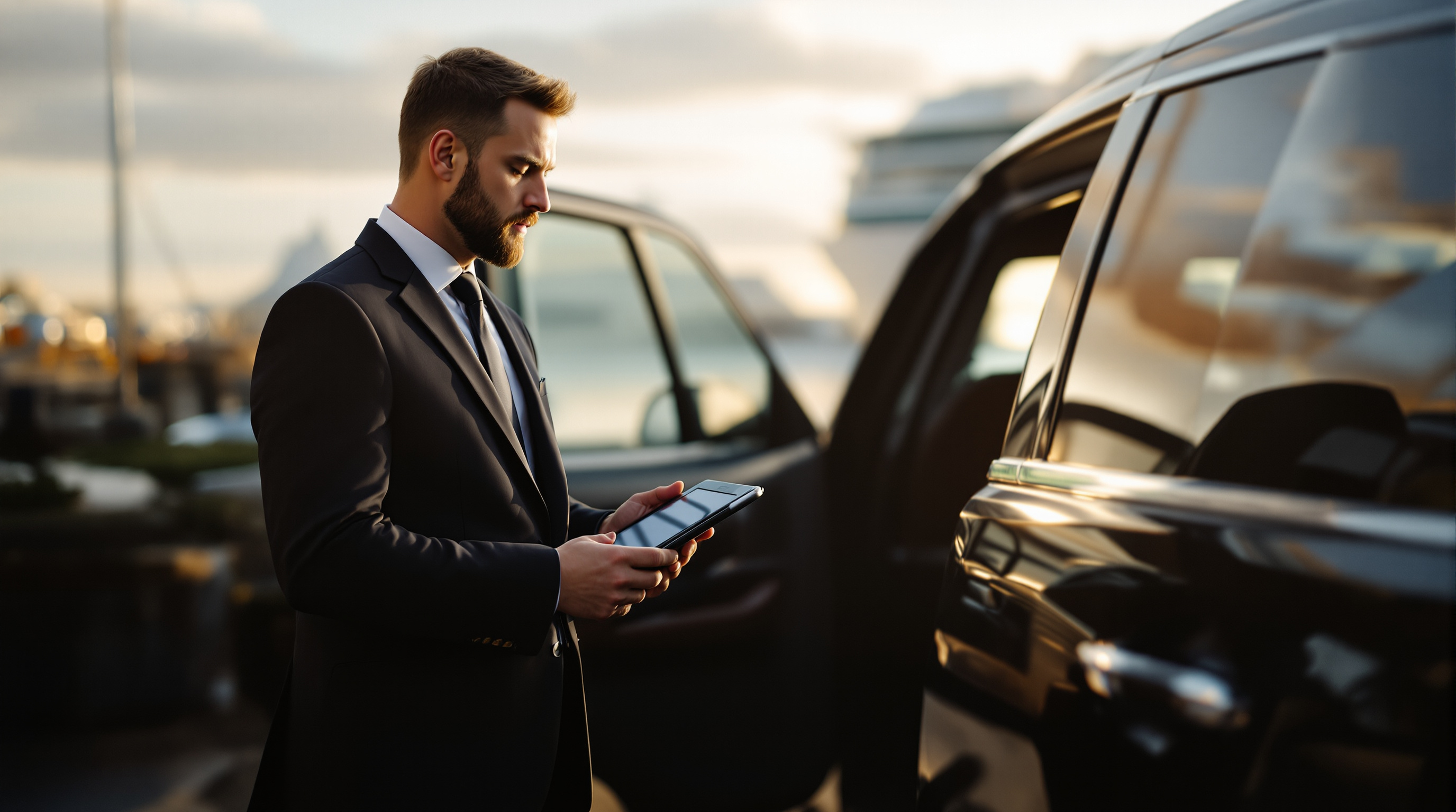 san diego cruise terminal chauffeur service illustration